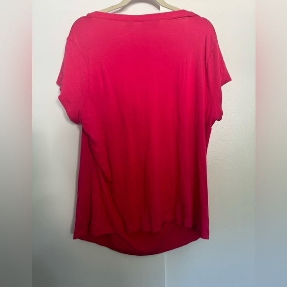 Avenue Pink Short Sleeved blouse plus size 18/20 - Picture 6 of 7
